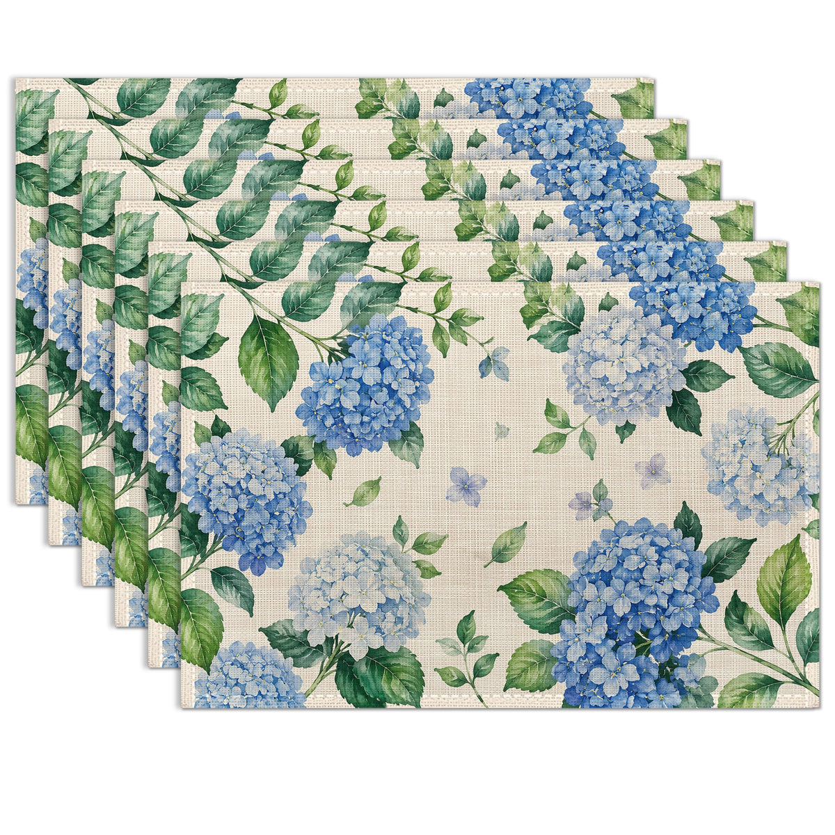 Colorful Tree of Life Dining Table Placemats Watercolor Abstract Place Mats