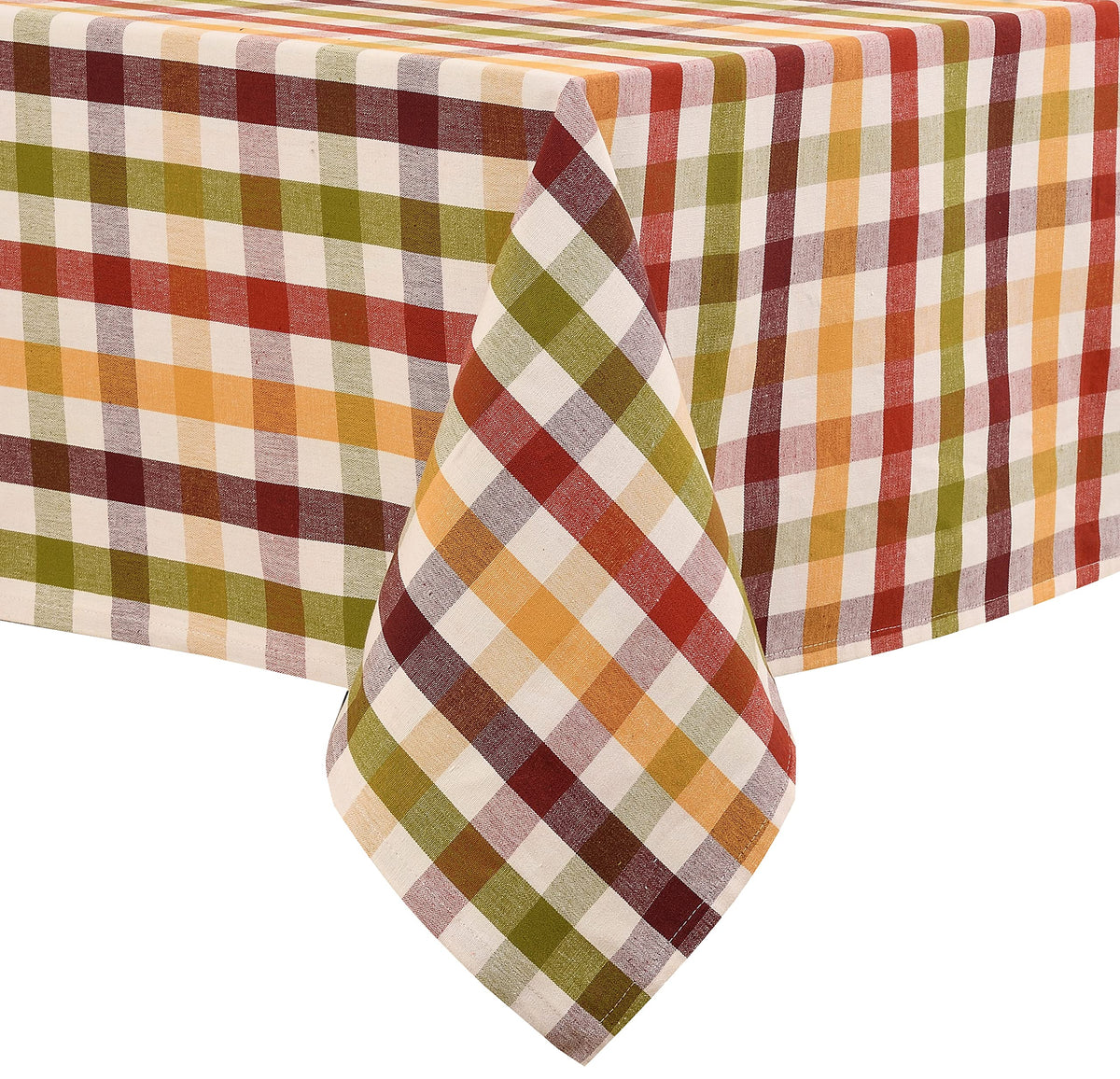 Urban Villa Tablecloth Cotton Tabletop 60x84 (6-8 Seats) White