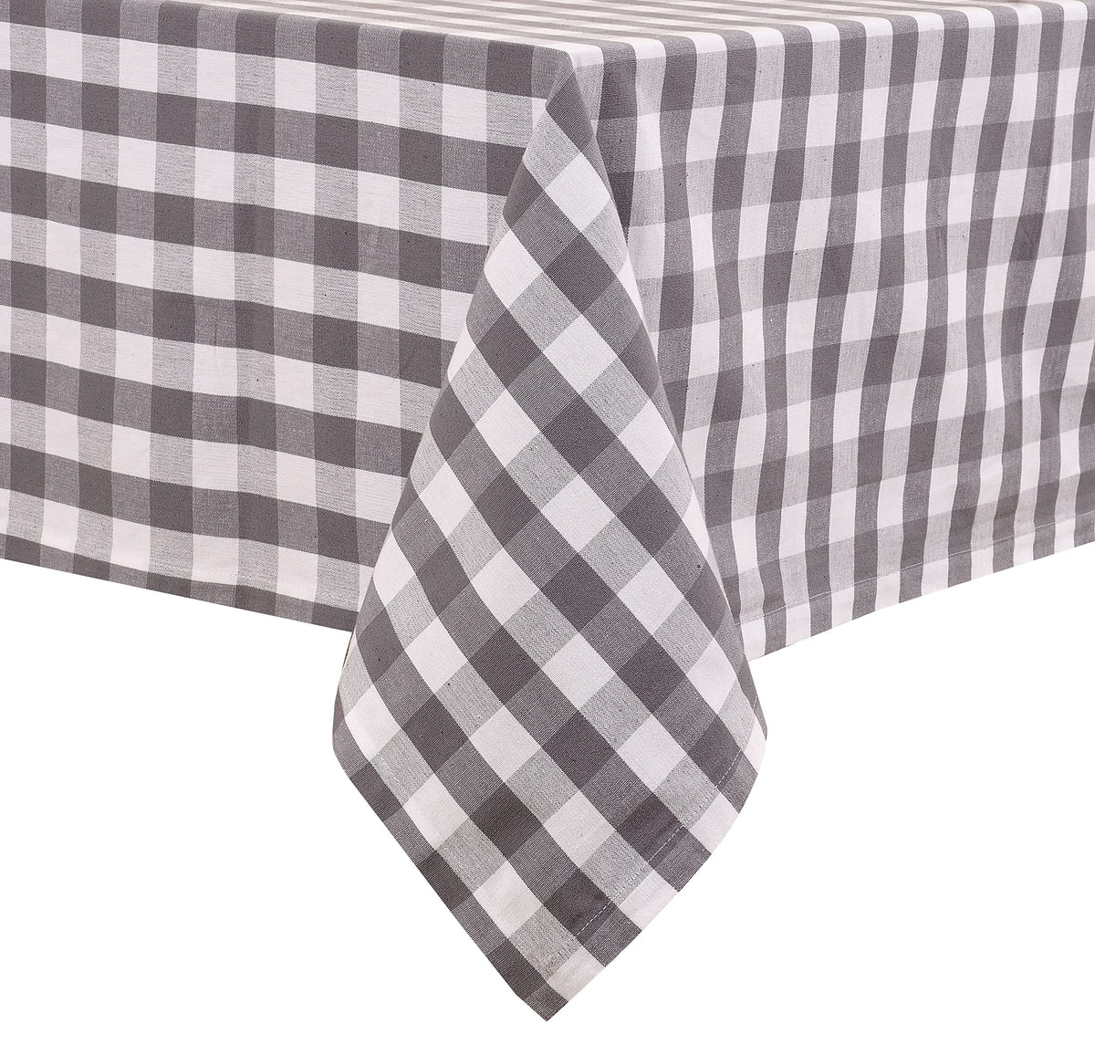 Urban Villa Tablecloth Cotton Tabletop 60x84 (6-8 Seats) White