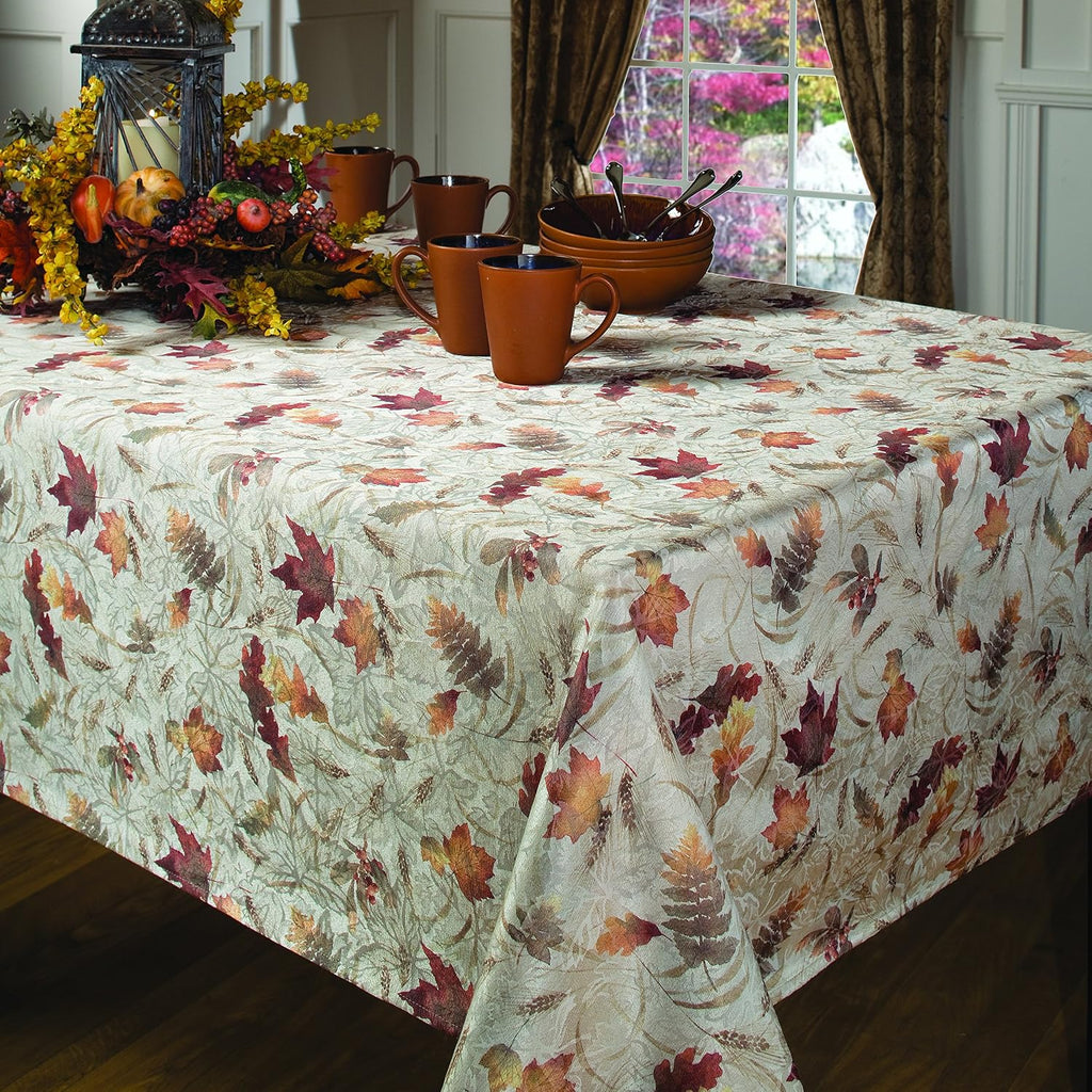 Benson Mills Natures Leaves Autumn Tablecloth (60" x 104" Rectangular)