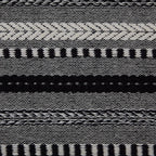 DII Braided Stripe Table Runner, 15x72 with 2.5" Fringe, Black