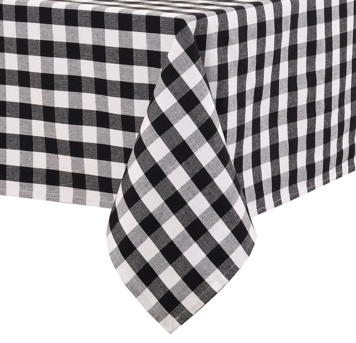 Urban Villa Tablecloth Cotton Tabletop 60x84 (6-8 Seats) White