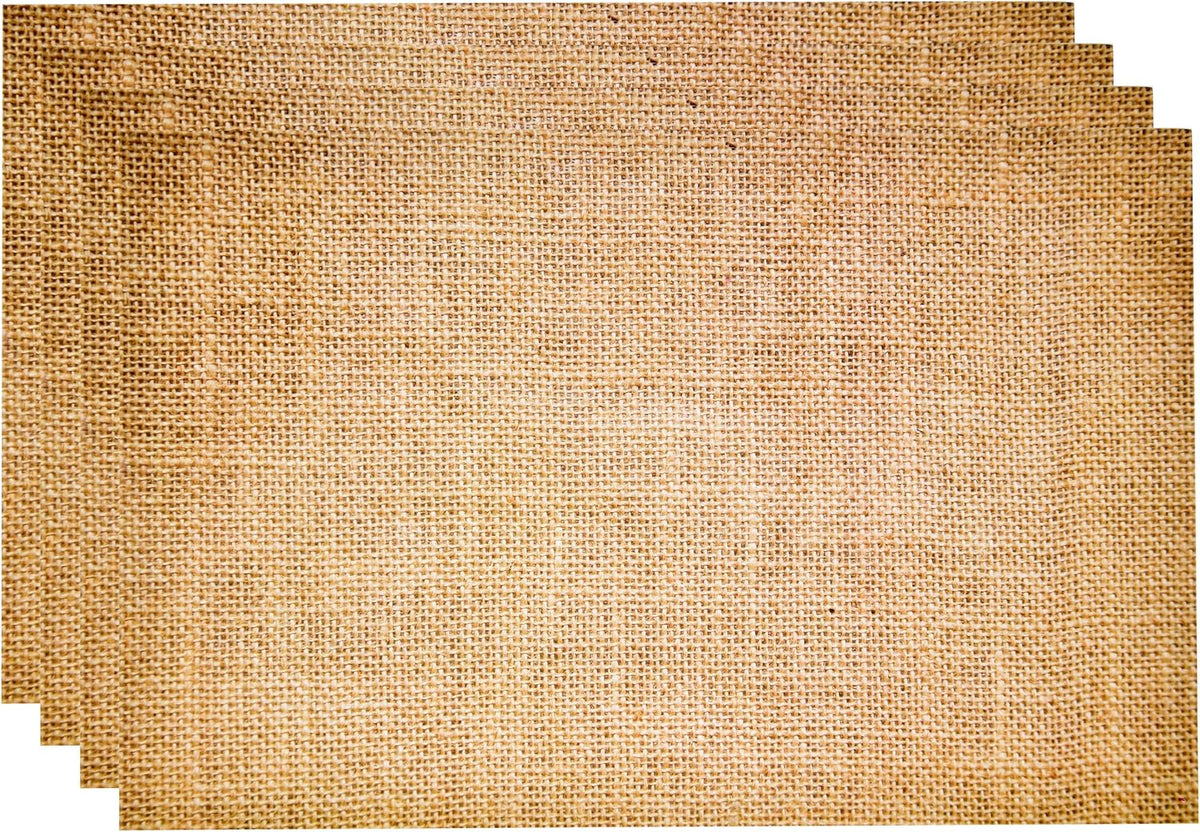 Burlap Paper Placemats, 50 Pack 11 x 17 Inch Disposable Rustic Place Mats